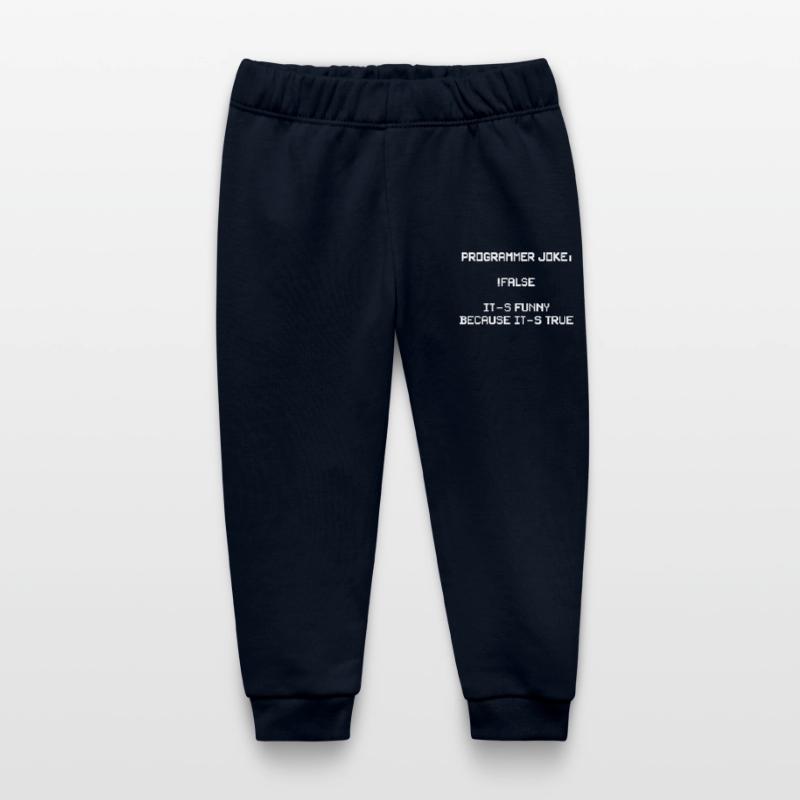 Funny programmer motif for developers, coders Baby Organic Sweatpants by Stanley/Stella
