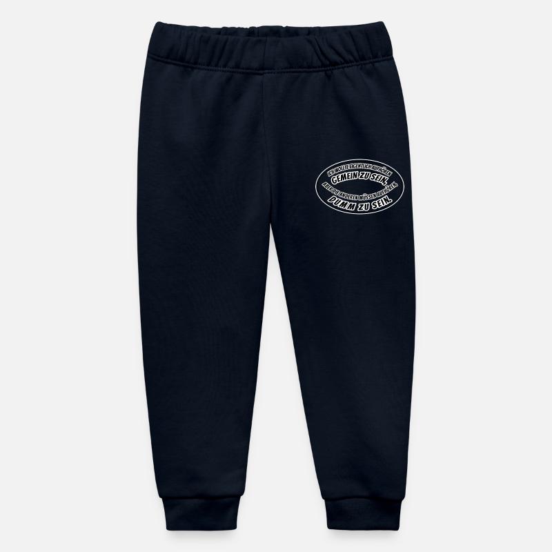Méchant et stupide - Pantalon de jogging bébé bio Stanley/Stella - marine