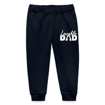 Liebenswerter Vater Ästhetische Typografie Vaterschaft - Baby Organic Jogginghose Baby Tumbler von Stanley/Stella - Navy - Vorne