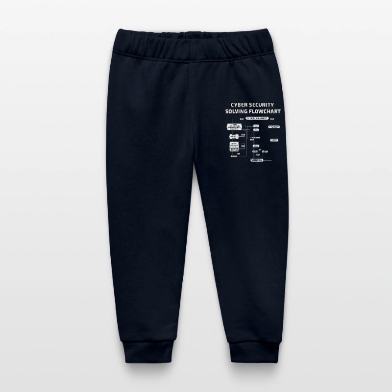Cyber Security Solving Flowchart Baby Organic Sweatpants by Stanley/Stella
