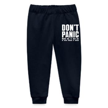 Don't Panic – Confidentiality Mode: ON - Baby Organic Sweatpants by Stanley/Stella - navy - Front