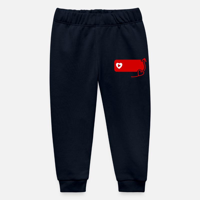 Charmant inspiré de YouTube S’abonner Icône plate - Pantalon de jogging bébé bio Stanley/Stella - marine