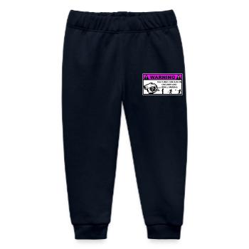Turbo Warning Kids - Baby Organic Sweatpants by Stanley/Stella - navy - Front