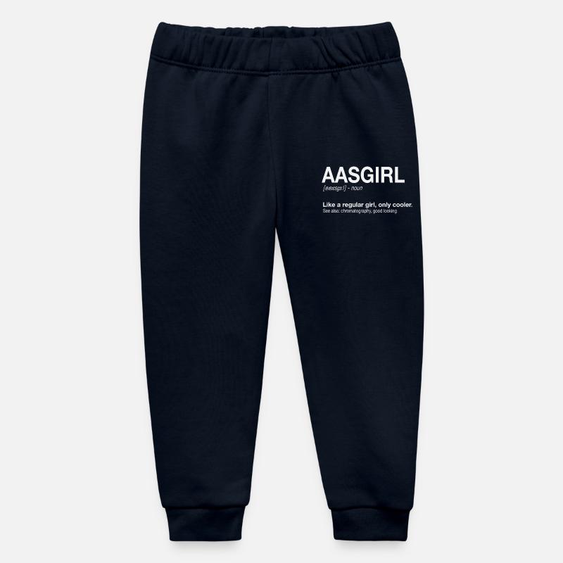 Analyse de spectrométrie d’absorption atomique AAS Girl - Pantalon de jogging bébé bio Stanley/Stella - marine