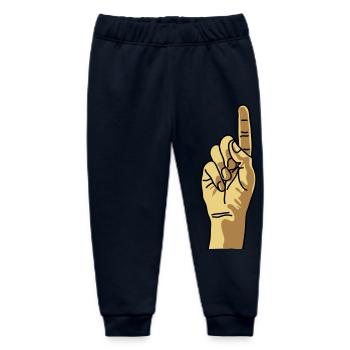 zeigefinger - Baby Organic Jogginghose Baby Tumbler von Stanley/Stella - Navy - Vorne