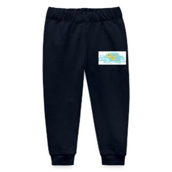 Splash ! Premier grand plongeon  - Pantalon de jogging bébé bio Stanley/Stella - marine - Devant
