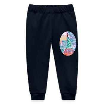 Freiheitsstatue, New York, USA - Baby Organic Jogginghose Baby Tumbler von Stanley/Stella - Navy - Vorne