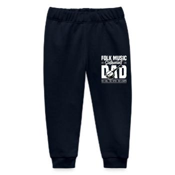 Folk Music Enthusiast Dad The Idol The Musician - Baby Organic Sweatpants by Stanley/Stella - navy - Front