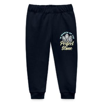Rockhounding In Search Of The Perfect Mineralogy - Baby Organic Sweatpants by Stanley/Stella - navy - Front