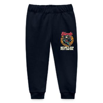 Bird Enthusiast Birds Nature's Own Ornithologist - Baby Organic Sweatpants by Stanley/Stella - navy - Front