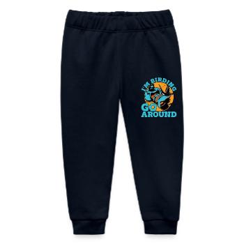 Bird Photography I'm Birding Go Around Ornithology - Baby Organic Sweatpants by Stanley/Stella - navy - Front
