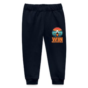 Water Rowing Win Backwards Loves Boating Canoeing - Baby Organic Sweatpants by Stanley/Stella - navy - Front