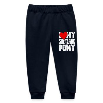 Ich liebe mein Shetland Pony - Baby Organic Jogginghose Baby Tumbler von Stanley/Stella - Navy - Vorne