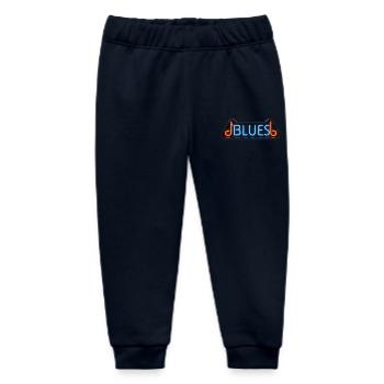BLUES NEON - sound vision - Baby Organic Sweatpants by Stanley/Stella - navy - Front