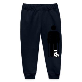 Gypsum leg - Baby Organic Sweatpants by Stanley/Stella - navy - Front