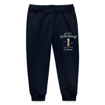 Cuxhaven, Status Ready for a Holiday, Germany - Baby Organic Sweatpants by Stanley/Stella - navy - Front