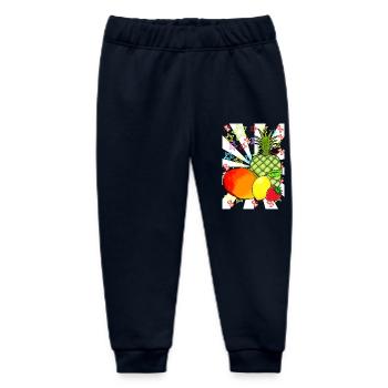 80er Obst Früchte Frucht Retro Teenie - Baby Organic Jogginghose Baby Tumbler von Stanley/Stella - Navy - Vorne
