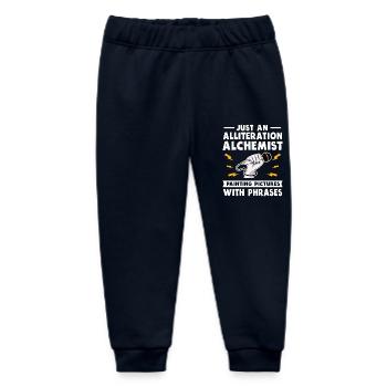 Alliteration Alchemist Poetry Slam - Baby Organic Sweatpants by Stanley/Stella - navy - Front