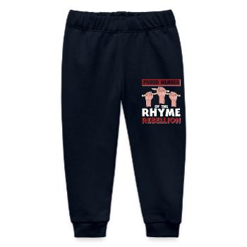 Poetry Slam Rhyme Rebellion Slam Poetry - Baby Organic Sweatpants by Stanley/Stella - navy - Front