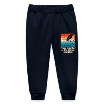 Poetry Slam Rhyme Rebellion Slam Poetry - Baby Organic Sweatpants by Stanley/Stella - navy - Front