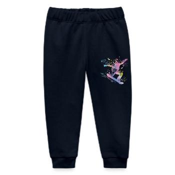 Snowboarder Snowboarding Snowboard - Baby Organic Jogginghose Baby Tumbler von Stanley/Stella - Navy - Vorne