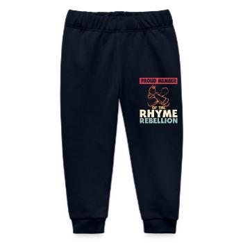Poetry Slam Rhyme Rebellion Slam Poetry - Baby Organic Sweatpants by Stanley/Stella - navy - Front