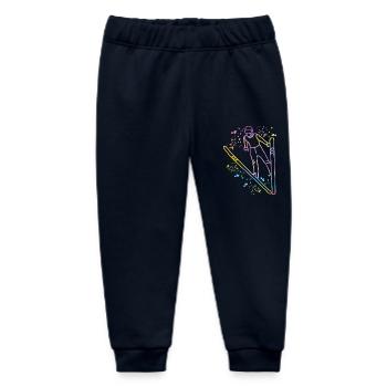 Ski Flying Nordic Skiing Ski Jumping - Baby Organic Sweatpants by Stanley/Stella - navy - Front