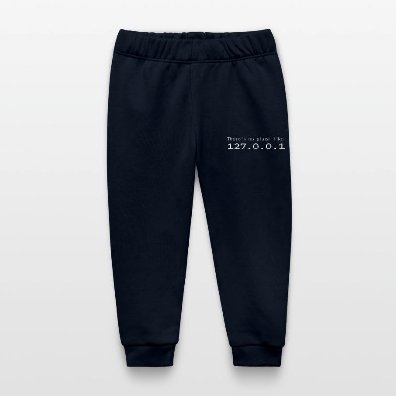 Programmer Nerd IT No place like Localhost Baby Organic Sweatpants by Stanley/Stella
