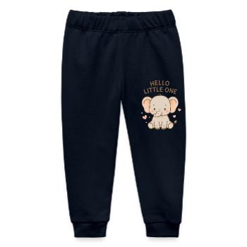 Hello little one ♥️ - Baby Organic Sweatpants by Stanley/Stella - navy - Front