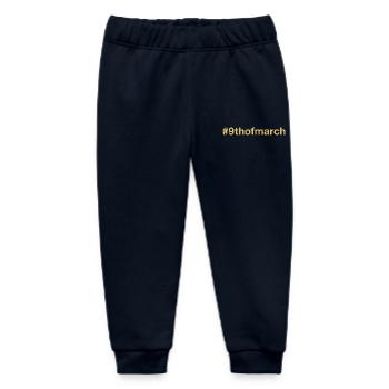 born on March 9 Birthday birthday - Baby Organic Sweatpants by Stanley/Stella - navy - Front