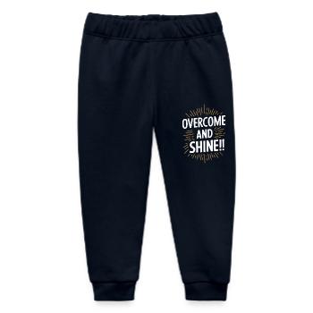 Überwinde Und Strahle Motivation - Baby Organic Jogginghose Baby Tumbler von Stanley/Stella - Navy - Vorne