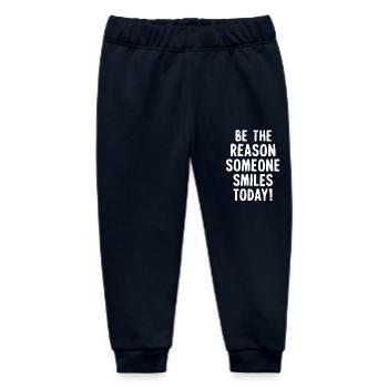 Be the reason for a smile today - Baby Organic Sweatpants by Stanley/Stella - navy - Front