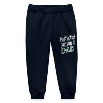 Protector Provider Dad Proud Dad - Baby Organic Sweatpants by Stanley/Stella - navy - Front