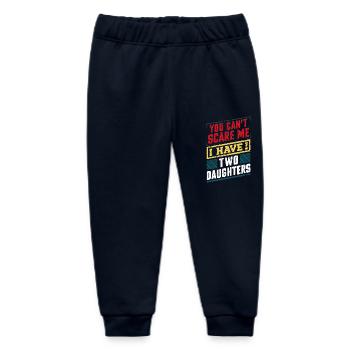 You can't scare me, I've got two - Baby Organic Sweatpants by Stanley/Stella - navy - Front