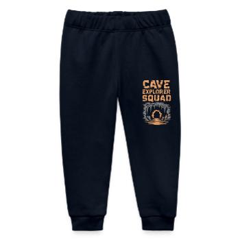 Cave Explorer Squad Adventure - Baby Organic Sweatpants by Stanley/Stella - navy - Front
