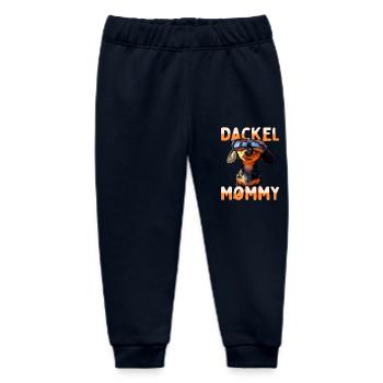 Dachshund Mommy Dachshund Mom Viennese Mom Mother's Day - Baby Organic Sweatpants by Stanley/Stella - navy - Front