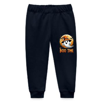 Halloween Ghost Ghost Boo Time Witch Hat Funny - Baby Organic Sweatpants by Stanley/Stella - navy - Front