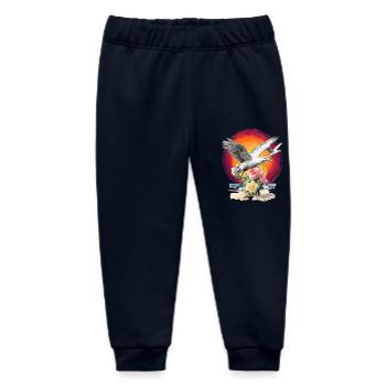Seagulls Seagull Seagulls Maritime Sunset - Baby Organic Sweatpants by Stanley/Stella - navy - Front