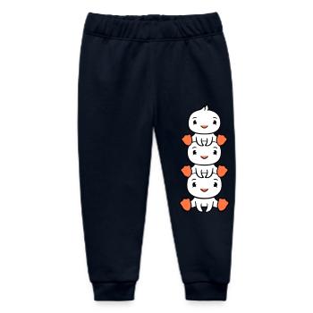 3 Enten Turm Freunde Kinder Huckepack sitzen Kopf - Baby Organic Jogginghose Baby Tumbler von Stanley/Stella - Navy - Vorne