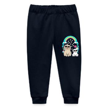 Hunde Hund Kinder Kind Haustiere - Baby Organic Jogginghose Baby Tumbler von Stanley/Stella - Navy - Vorne