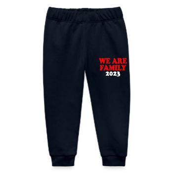 We are family - Baby Organic Jogginghose Baby Tumbler von Stanley/Stella - Navy - Vorne