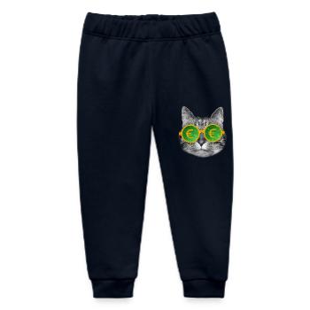 Katzengeldbrille - Baby Organic Jogginghose Baby Tumbler von Stanley/Stella - Navy - Vorne