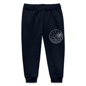 Sunset Circle - Baby Organic Jogginghose Baby Tumbler von Stanley/Stella - Navy - Vorne