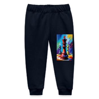 Chess | Chess piece | Chess player - Baby Organic Sweatpants by Stanley/Stella - navy - Front