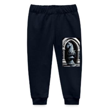 Chess | Chess piece | Chess player - Baby Organic Sweatpants by Stanley/Stella - navy - Front