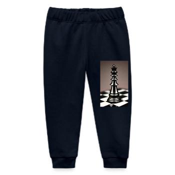 Chess | Chess piece | Chess player - Baby Organic Sweatpants by Stanley/Stella - navy - Front