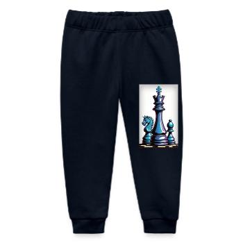 Chess | Chess piece | Chess player - Baby Organic Sweatpants by Stanley/Stella - navy - Front
