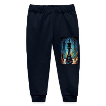 Chess | Chess piece | Chess player - Baby Organic Sweatpants by Stanley/Stella - navy - Front