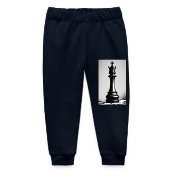 Chess | Chess piece | Chess player - Baby Organic Sweatpants by Stanley/Stella - navy - Front