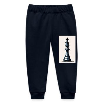Chess | Chess piece | Chess player - Baby Organic Sweatpants by Stanley/Stella - navy - Front